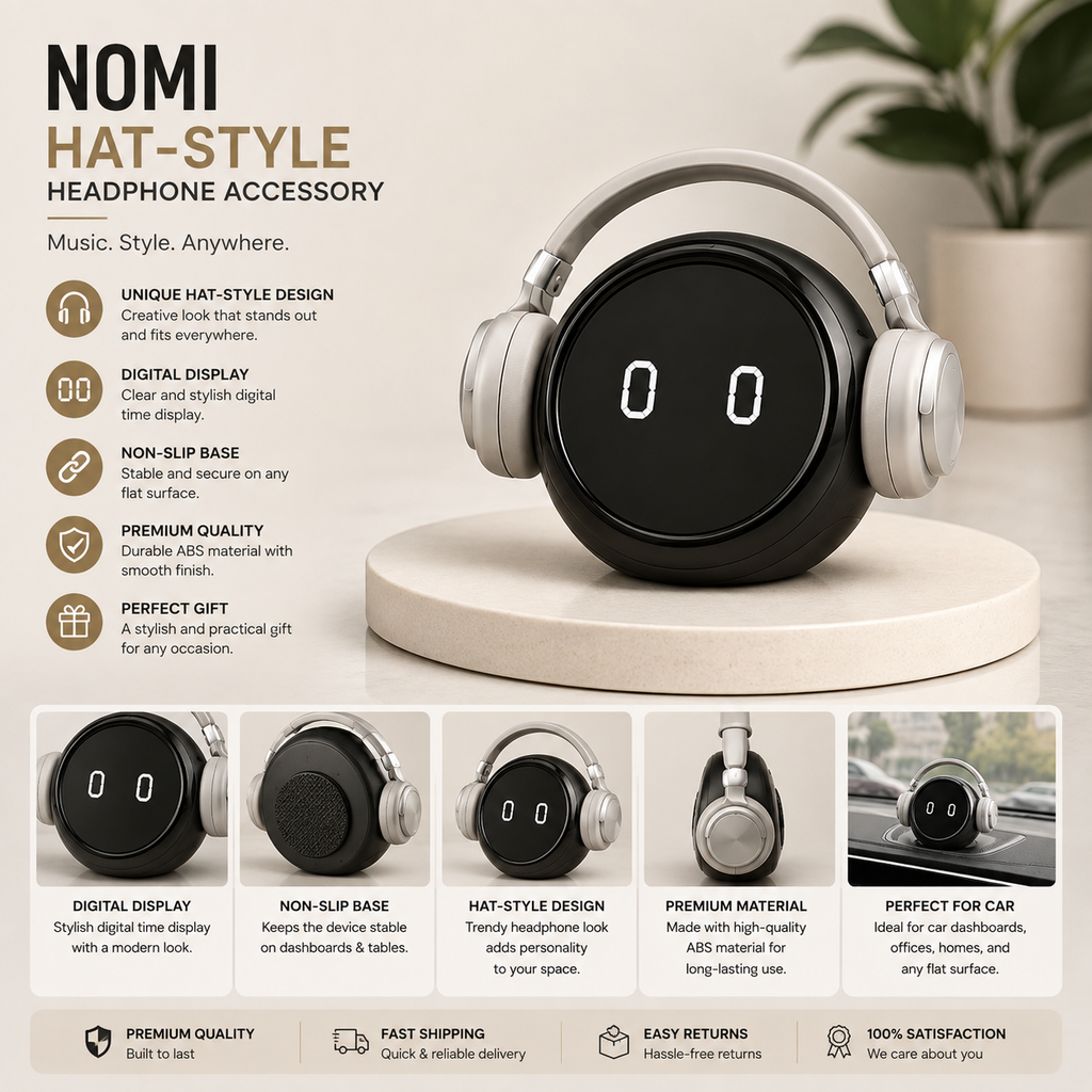 NIO NOMI Headphone Hat & Cat Face Car Interior Decoration