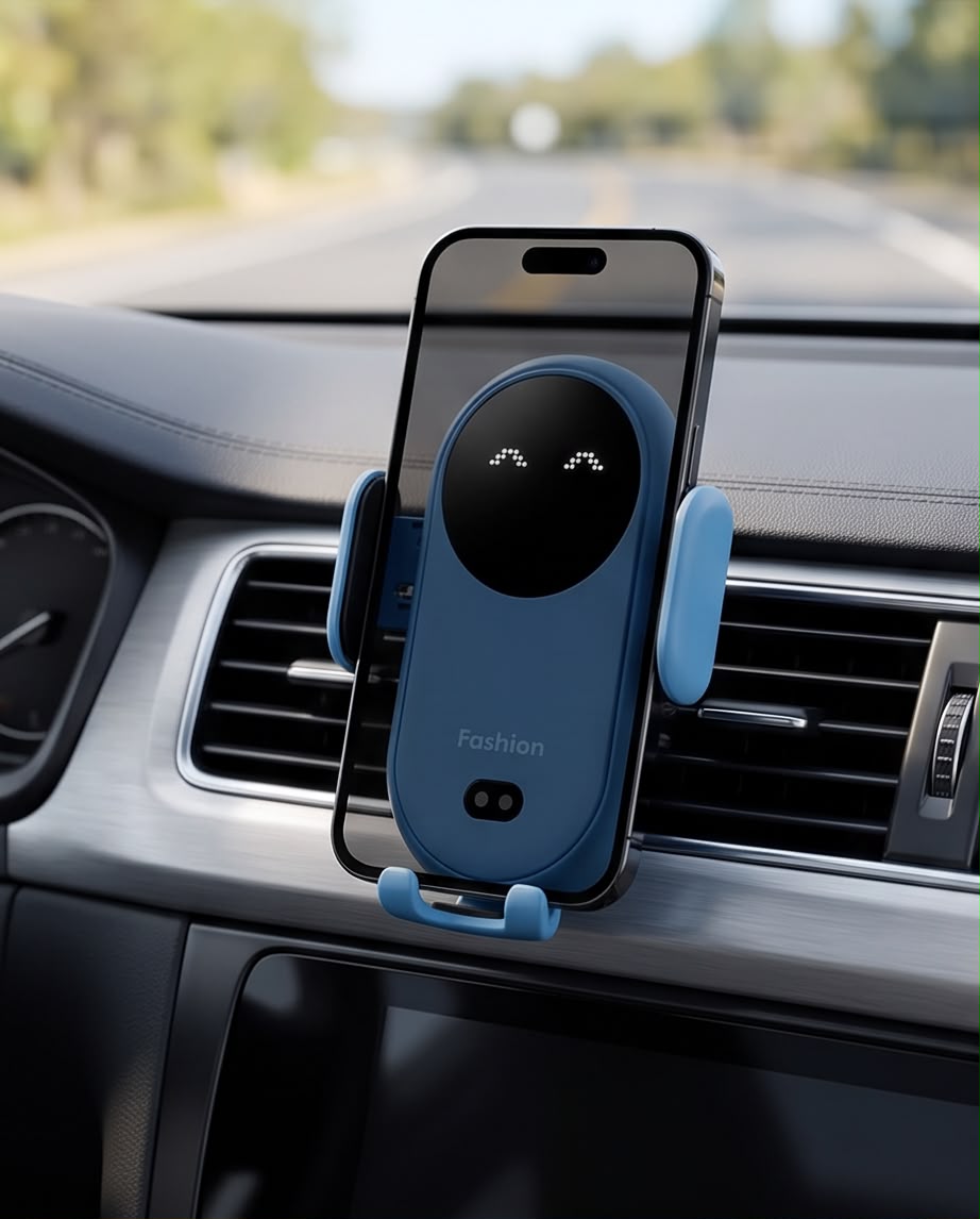 Smart Auto-Clamping Wireless Car Phone Holder