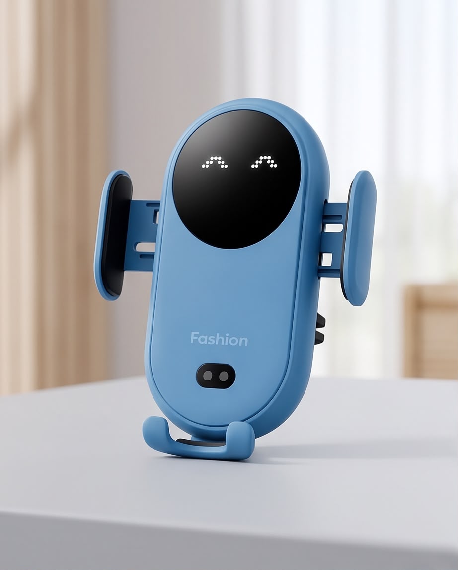 Smart Auto-Clamping Wireless Car Phone Holder
