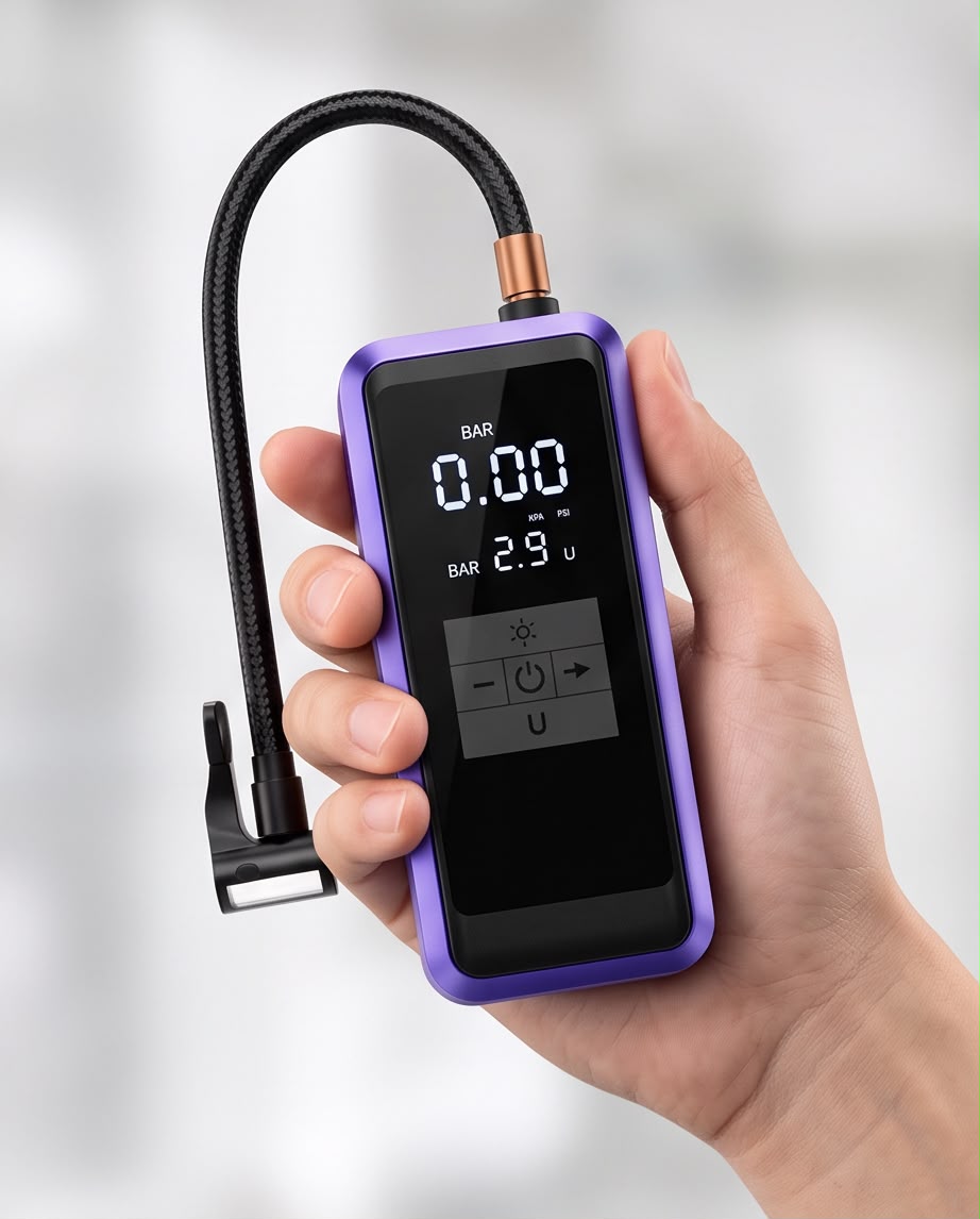 Digital Tire Inflator with LCD Display