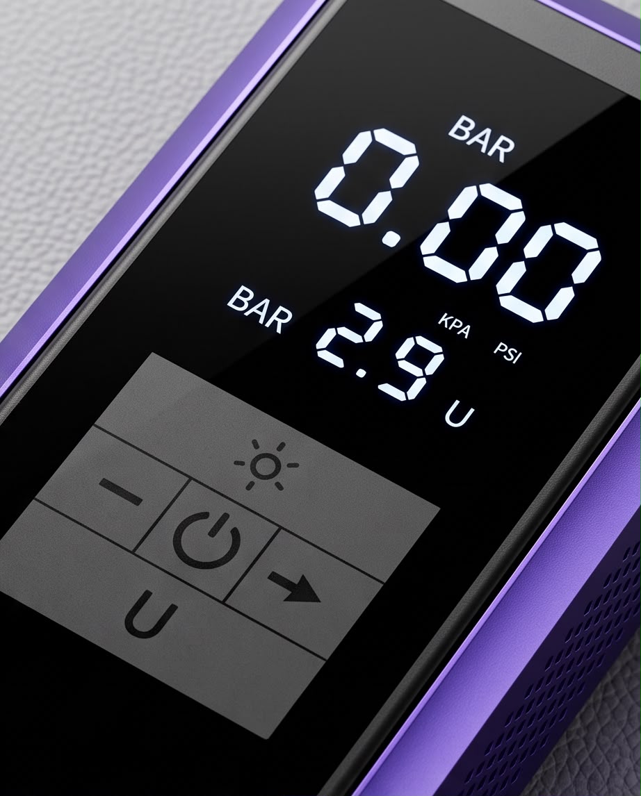Digital Tire Inflator with LCD Display
