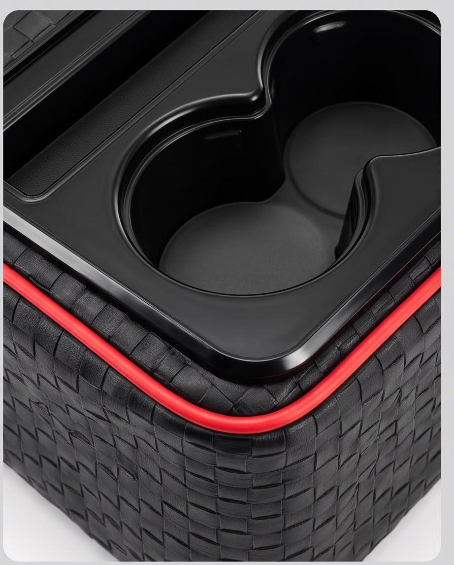 Premium Car Armrest Console Box with Dual Cup Holders & Storage