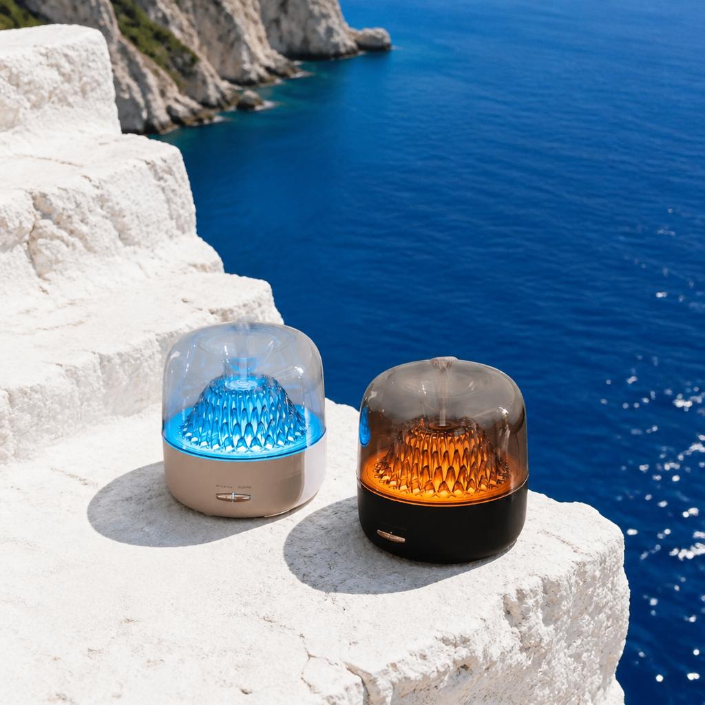 Crystal Volcano Aroma Diffuser with LED Light