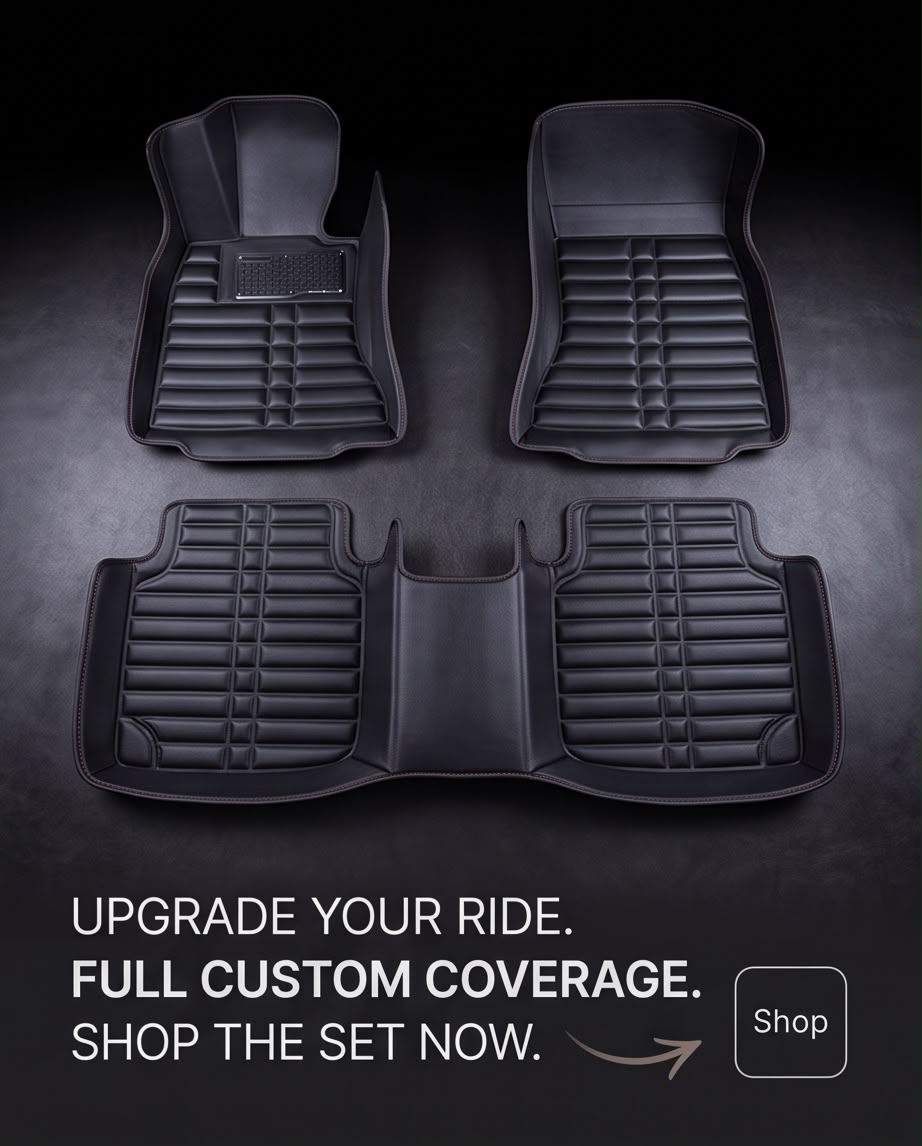 Premium Leather Car Floor Mats – Full Set
