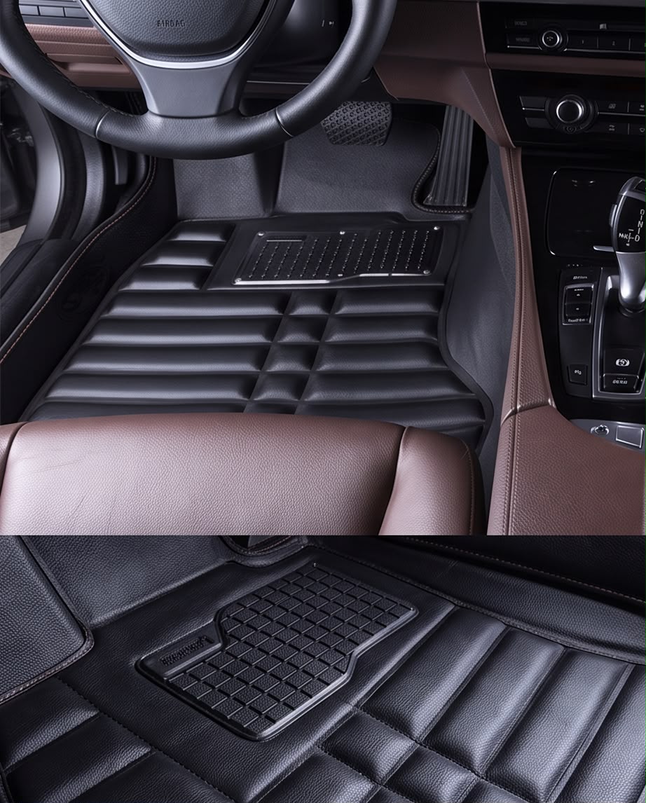 Premium Leather Car Floor Mats – Full Set