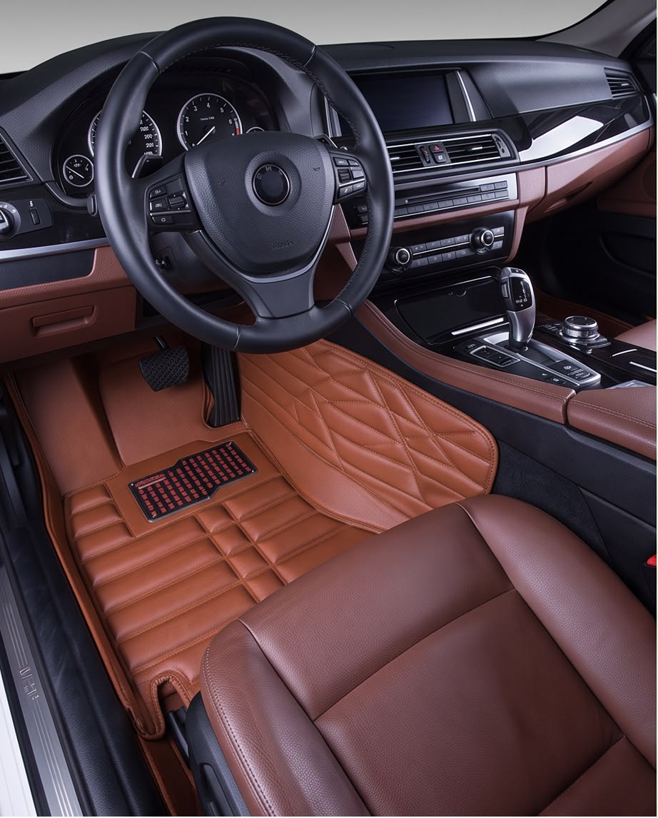 Premium Leather Car Floor Mats – Full Set