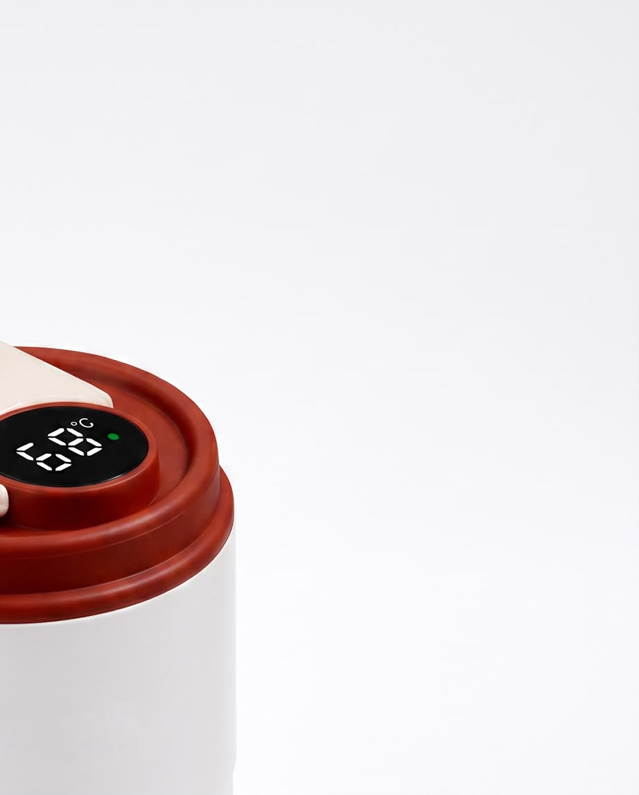 Smart Temperature Display Coffee Tumbler with LED Screen