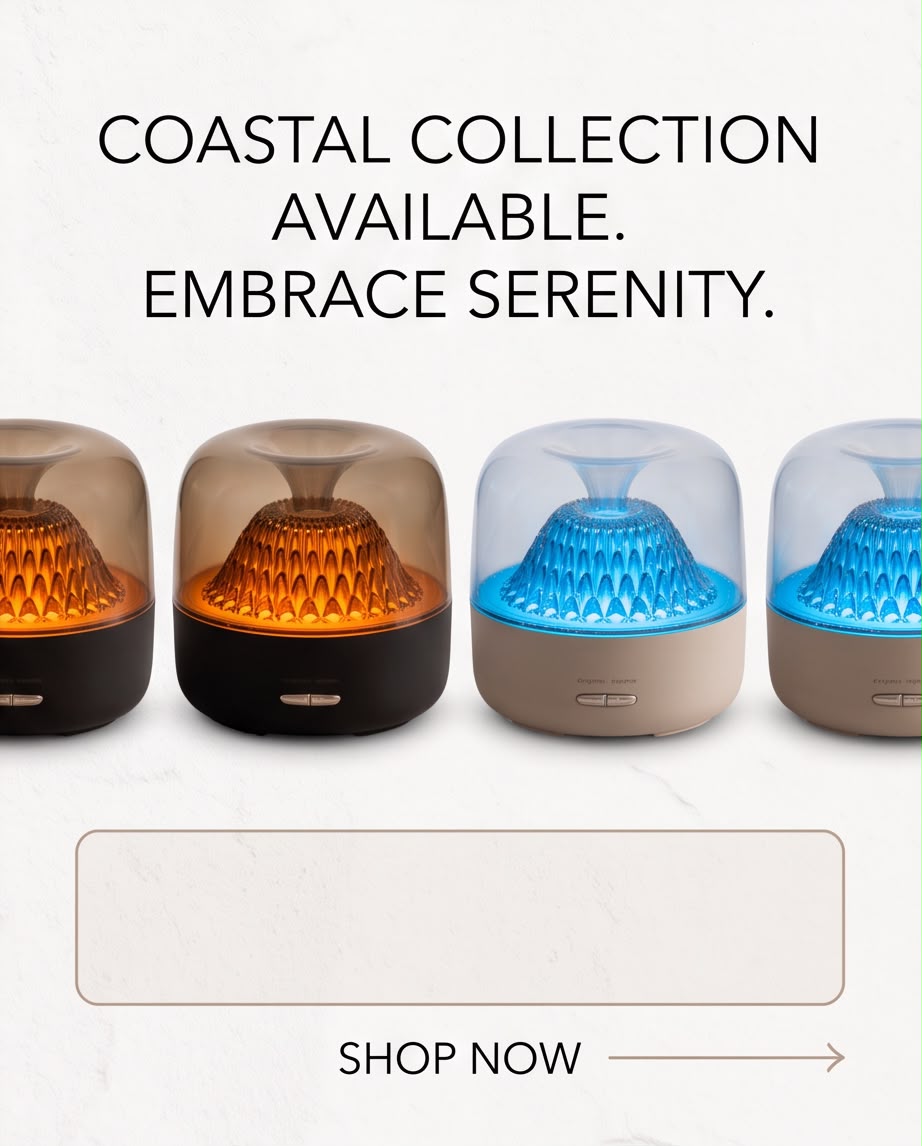 Crystal Volcano Aroma Diffuser with LED Light