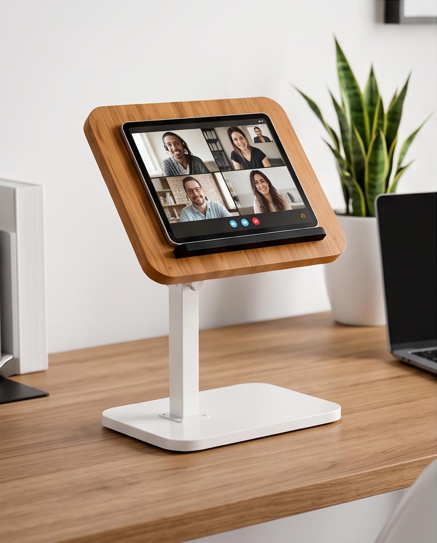 Bamboo Adjustable Tablet & iPad Stand