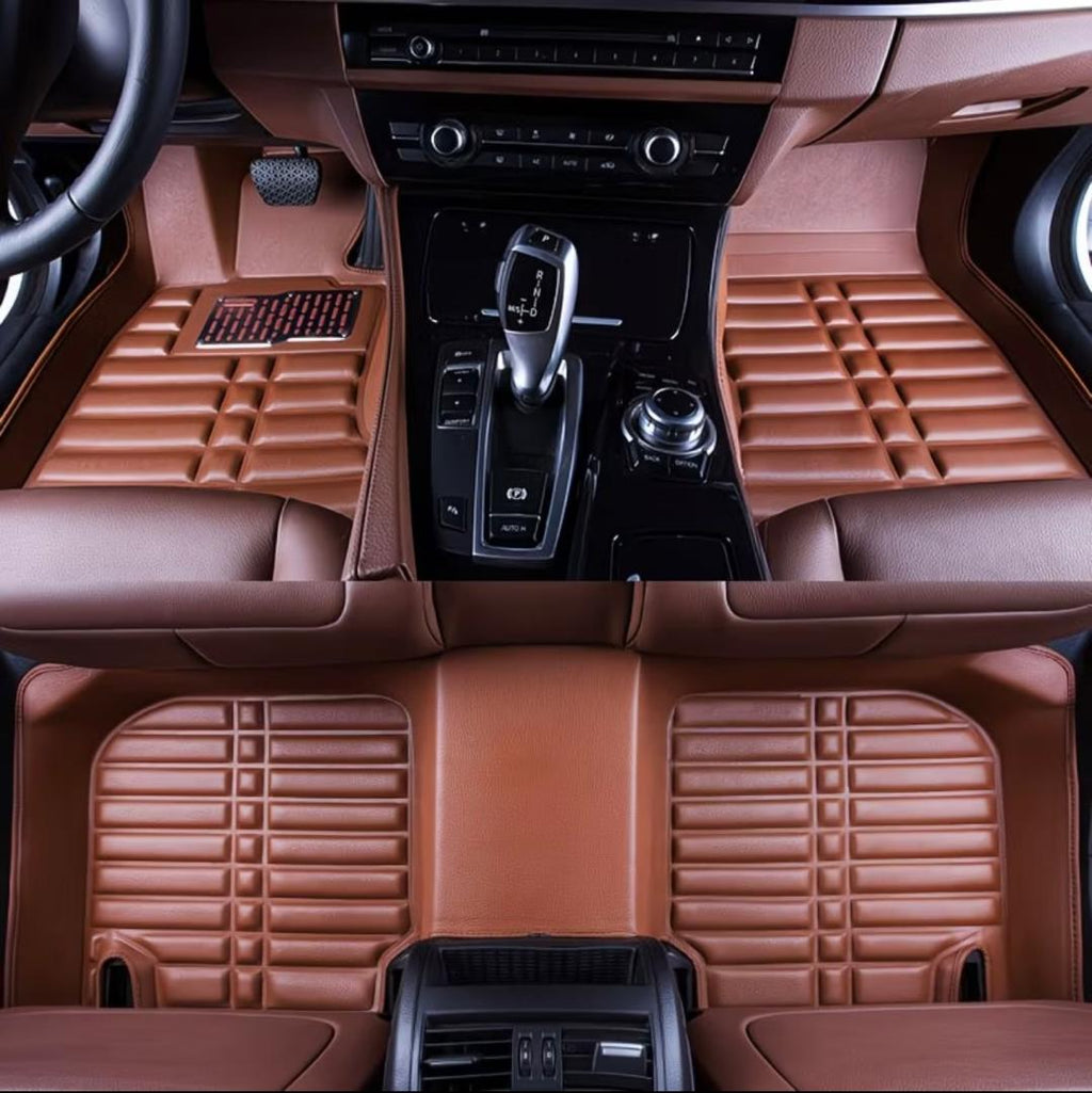 Premium Leather Car Floor Mats – Full Set