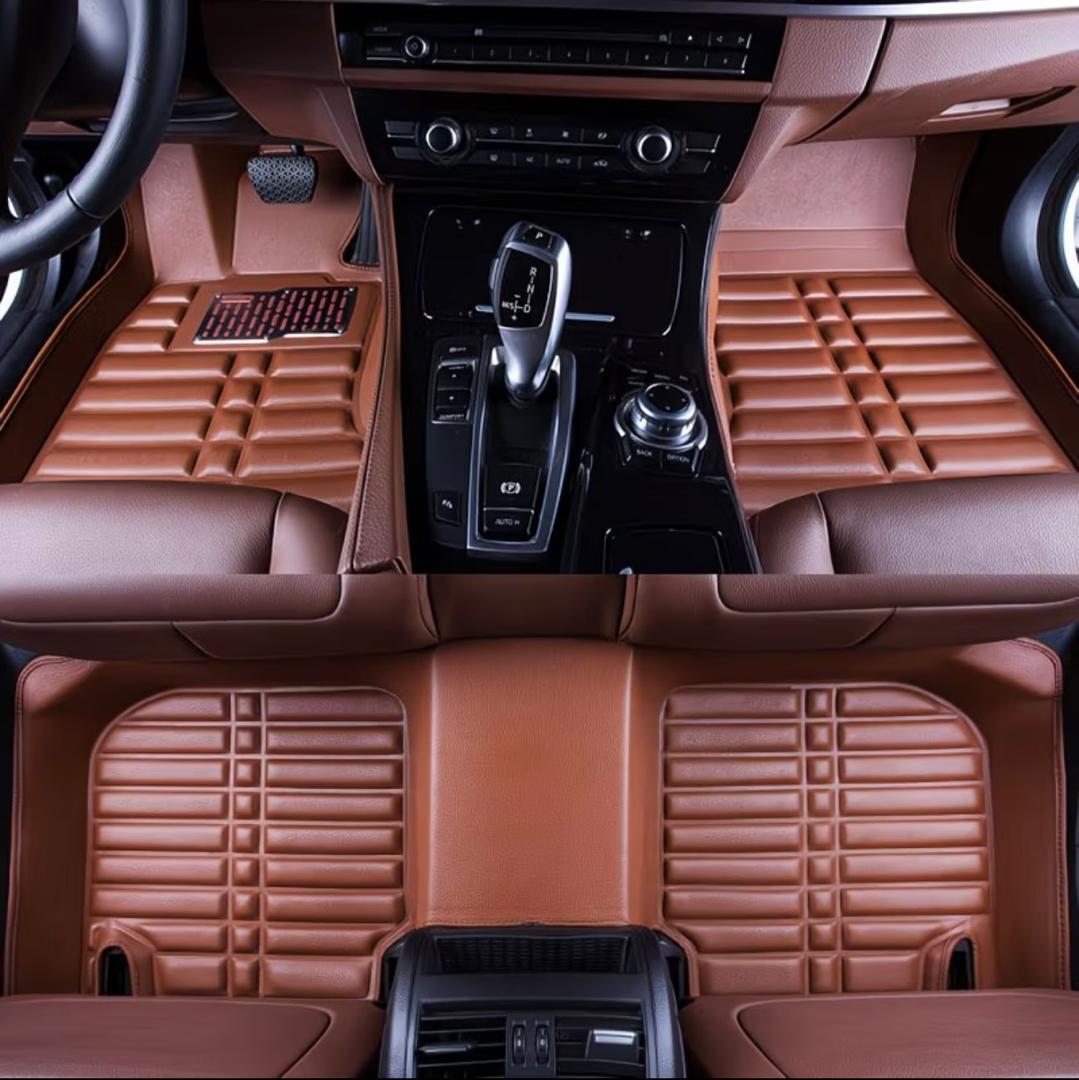 Premium Leather Car Floor Mats – Full Set